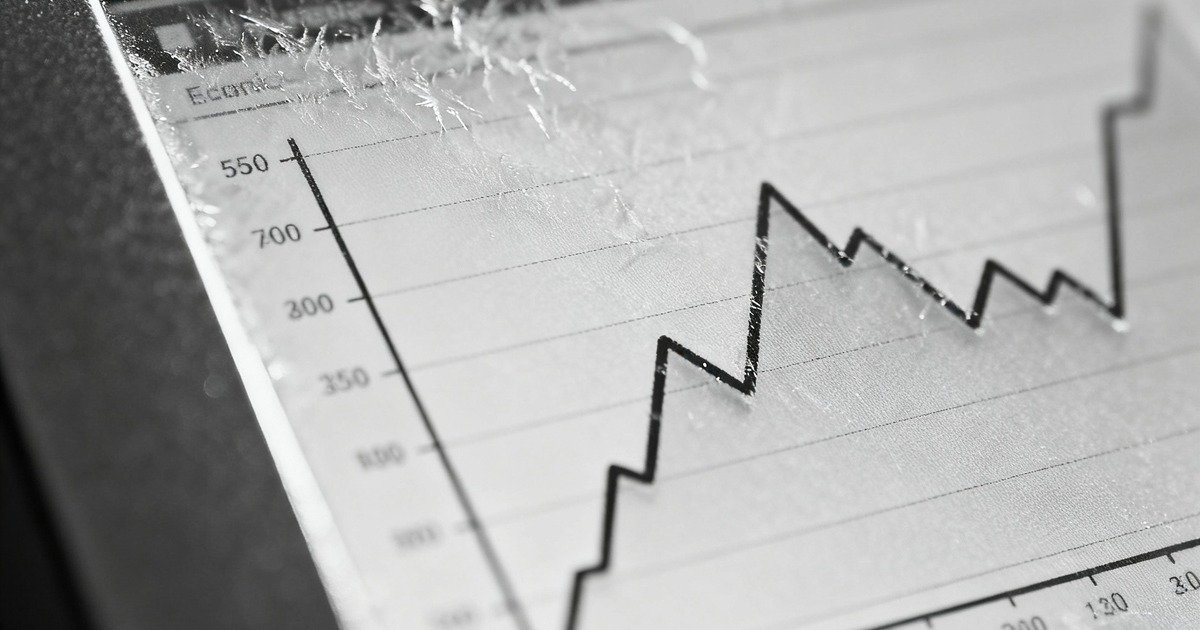 Abstract dashboard and charts representing halted statistics.